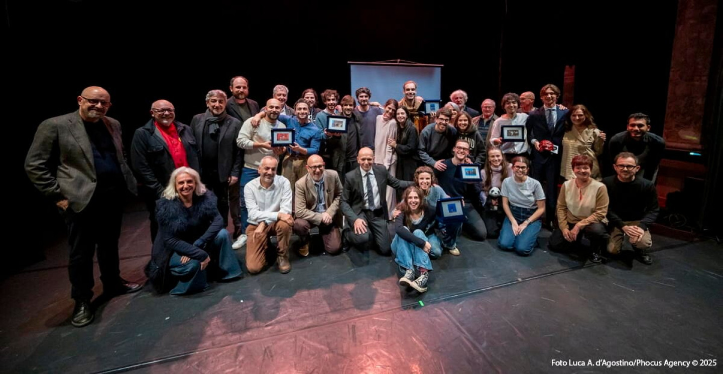 Udine, 16/11/2025 - Accademia d'Arte Drammatica Nico Pepe - Premio Nazionale Giovani Realtà del Teatro 2025 - Colore/staff - Premiazioni e diplomati - Foto Luca A. d'Agostino/Phocus Agency 2025 Premio Nazionale Giovani Realtà del Teatro 2025